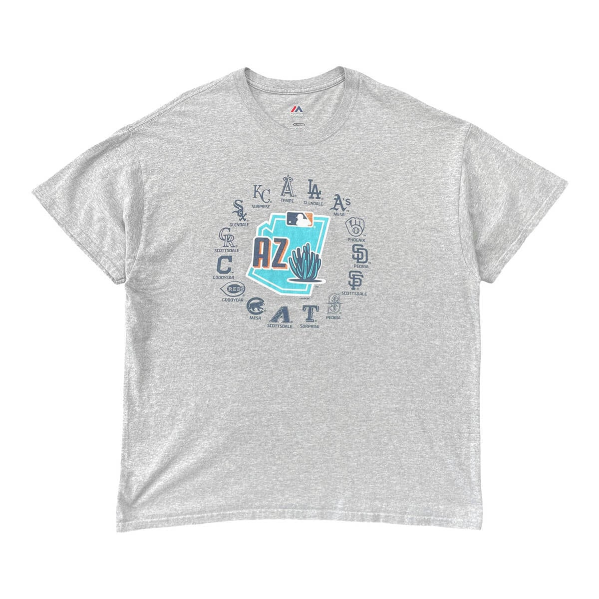 USA 古着 MLB マジェスティック アリゾナ キャンプ地 Tシャツ プリント
