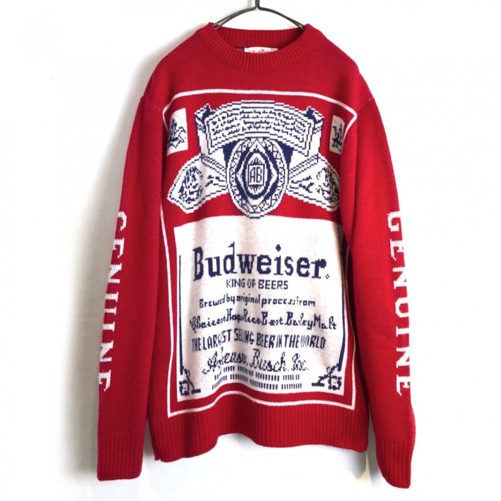 Budweiser] Vintage Crewneck Sweater | beruf