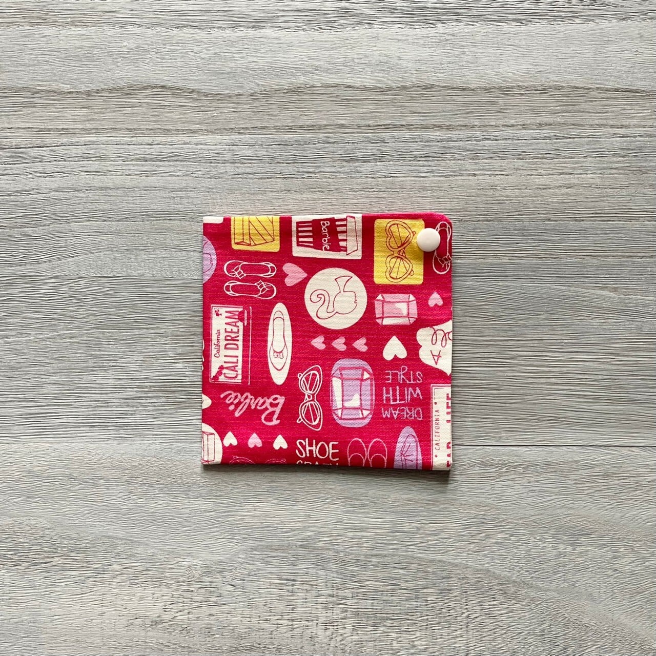 マスクケース バービー柄 ピンク