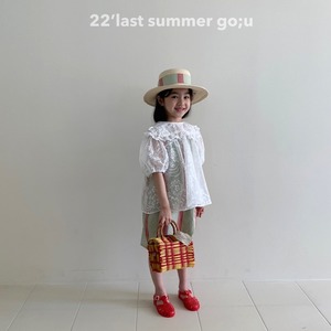 «sold out»«ジュニアあり» go.u ラブリーブラウス 2colors