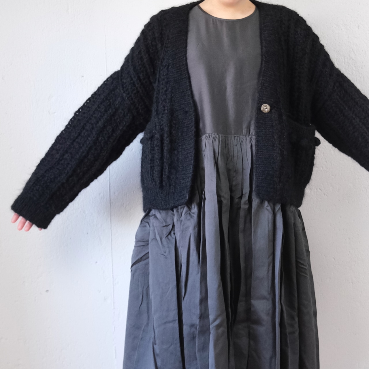 NATIVE VILLAGE (ネイティブヴィレッジ) No.17/ colors of nature : 自然の色 モヘアニットカーディガン(3色)