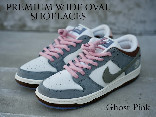 KENJI GRAPHICS × NODC®SHOELACES PREMIUM WIDE OVALSHOELACES Ghost Pink