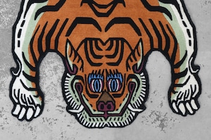 Tibetan Tiger Rug 《Mサイズ•ウール280》チベタンタイガーラグ