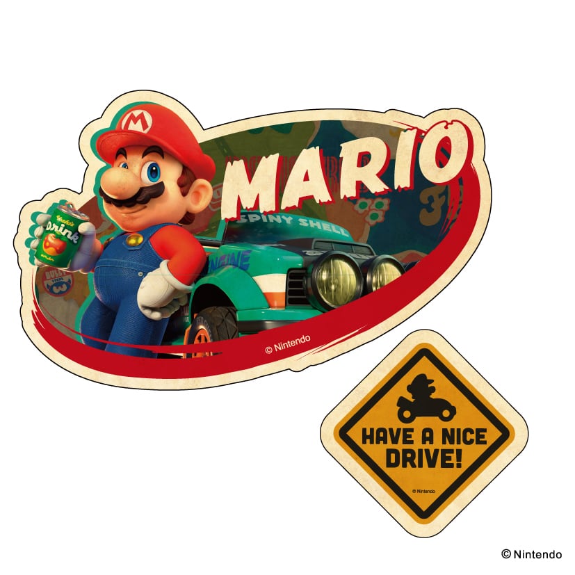 ドンキーコング　ステッカー　スーパーマリオカート　初期品　限定品　グッズ マリオカートワールド トラベルステッカー 2枚セット ⑧ドンキーコング