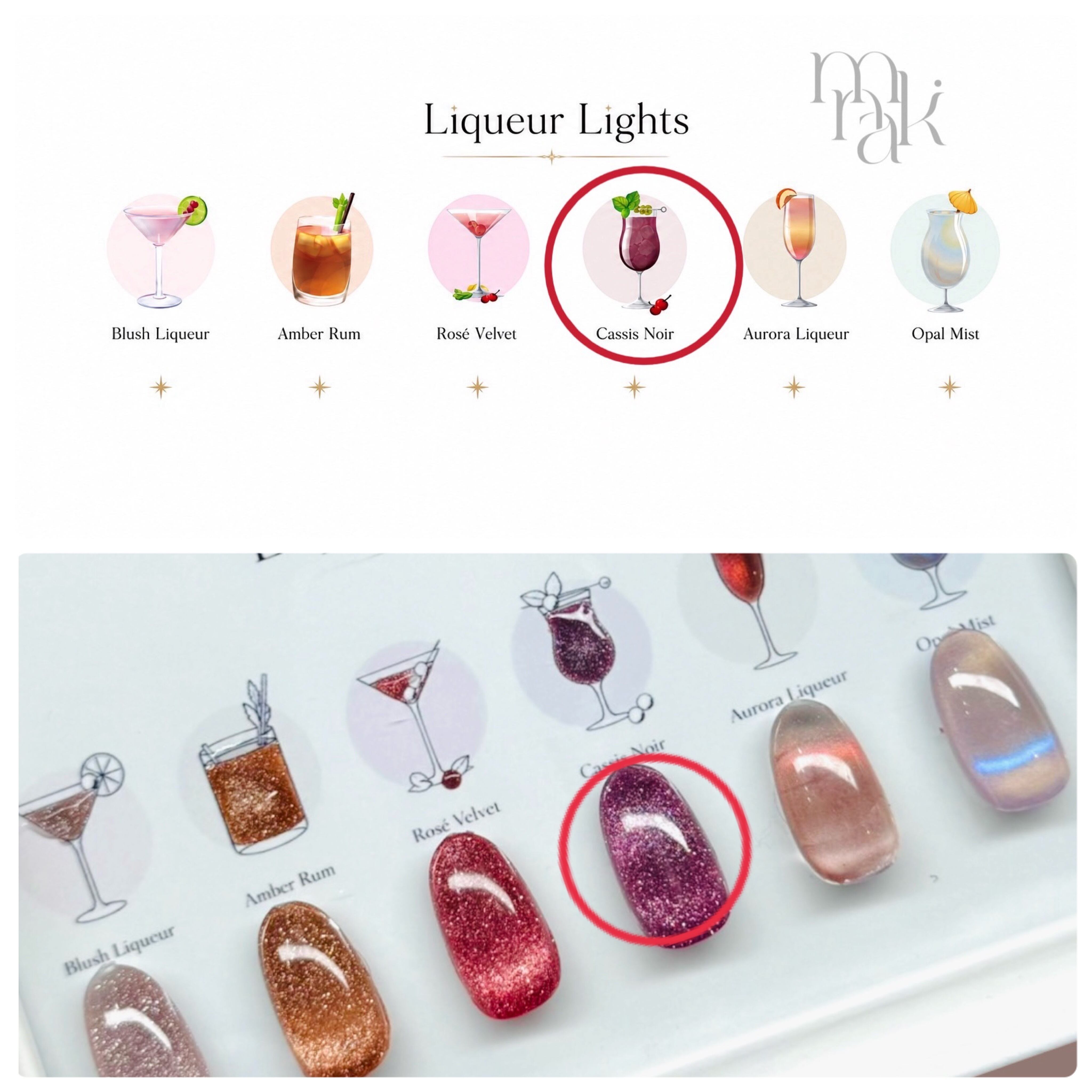mikinail カクテル第①弾　10色セット mikinail