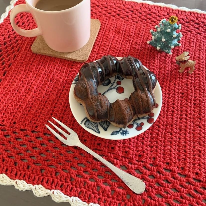 ヴィンテージ風プレイスマット(編み図つき) | Jul Knitting キット