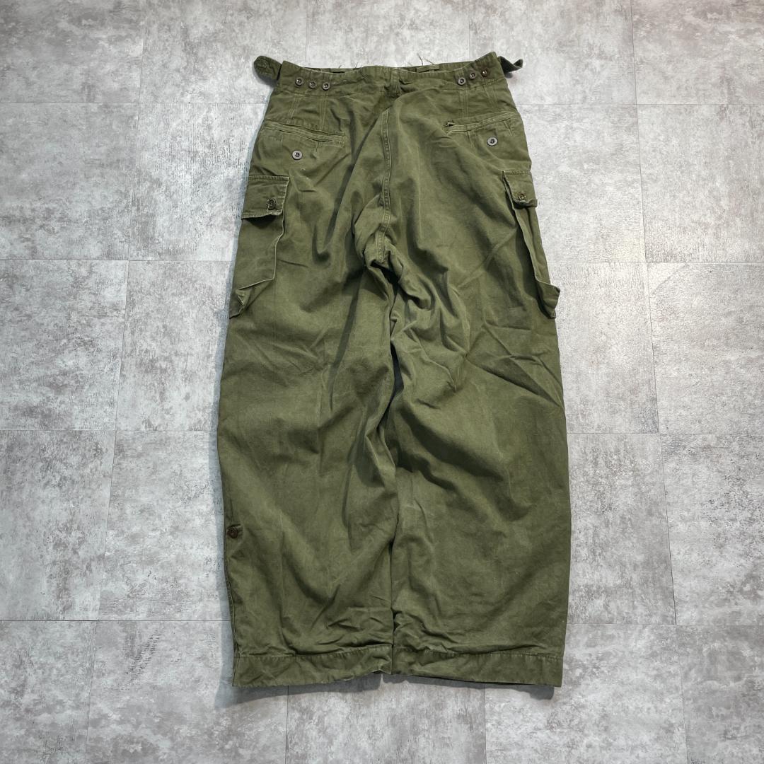 50s オランダ軍 実物 58年製造 ダブルフェイスパンツ 82/80 w33 | ib2
