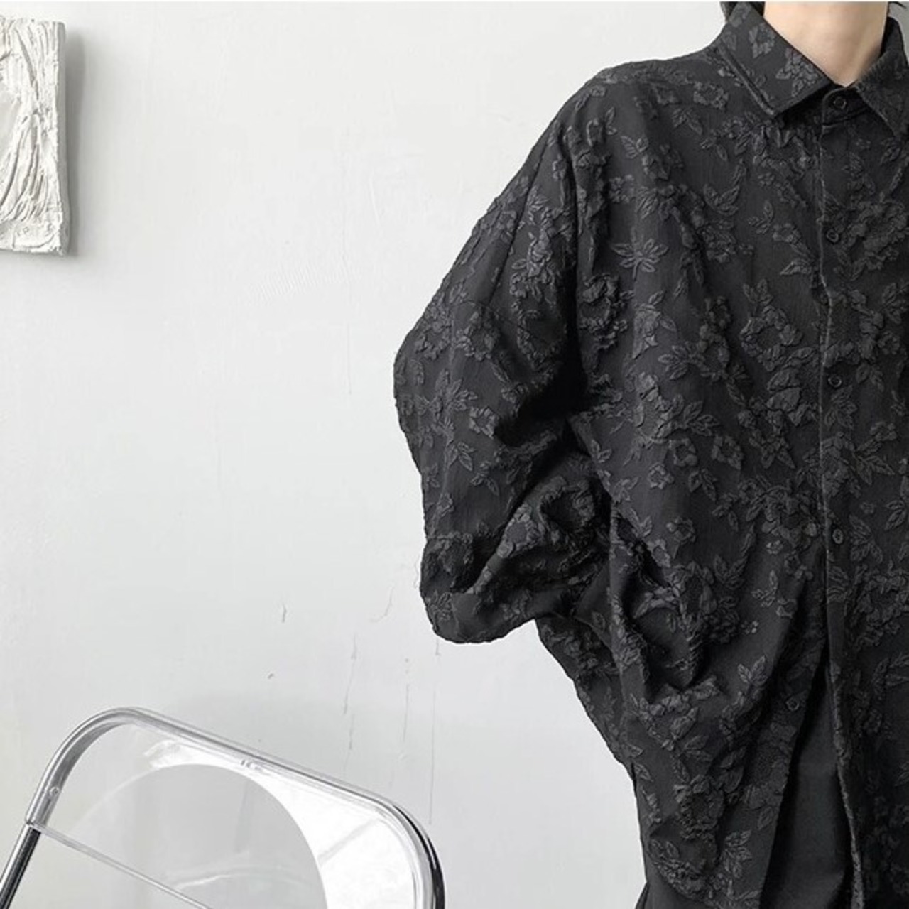 【UNISEX】 Flower Pattern Shirt / フラワー デザイン シャツ