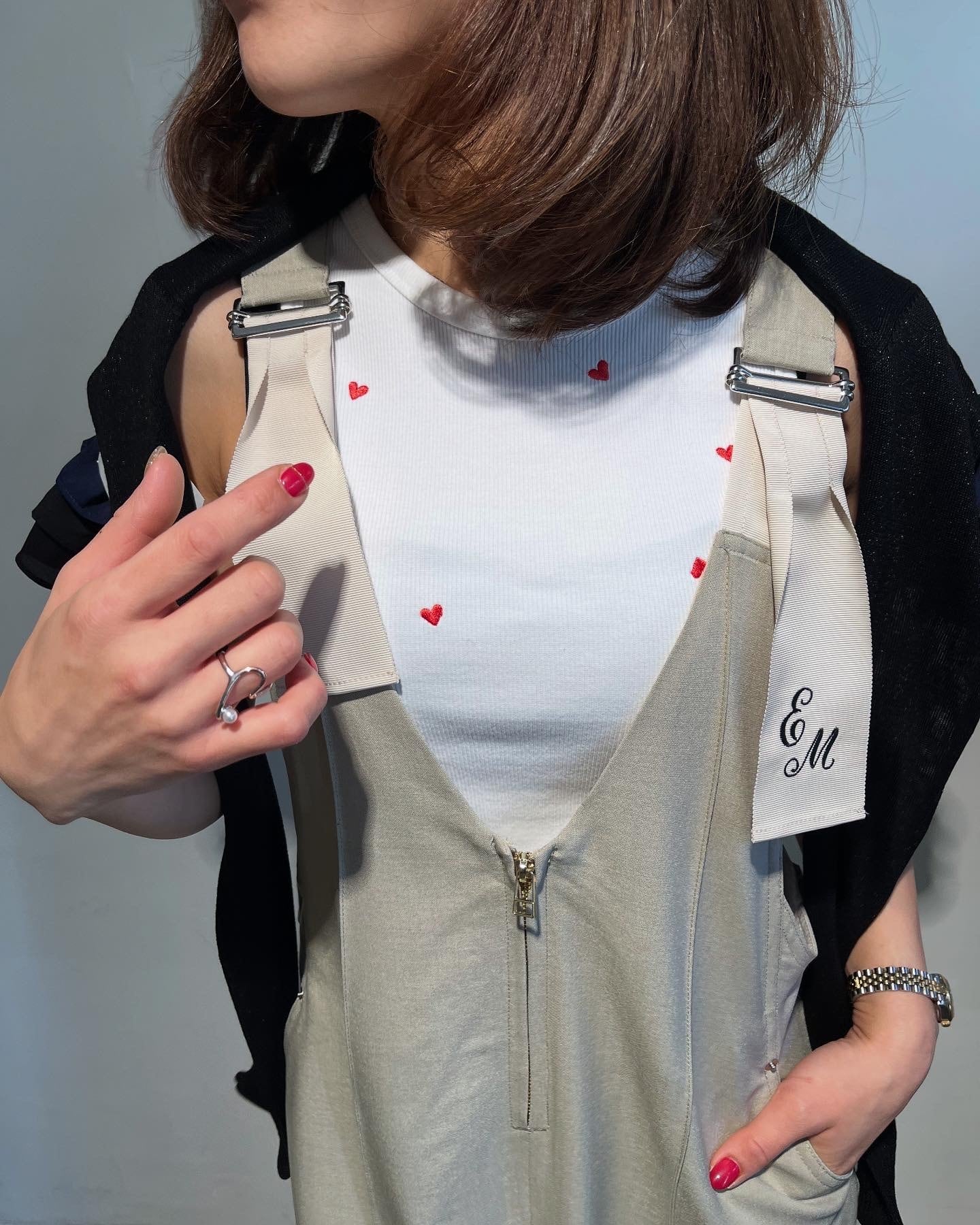 エイミーロウ Eimee Law ハート刺繍タンクトップ | Sister by ParisLagar