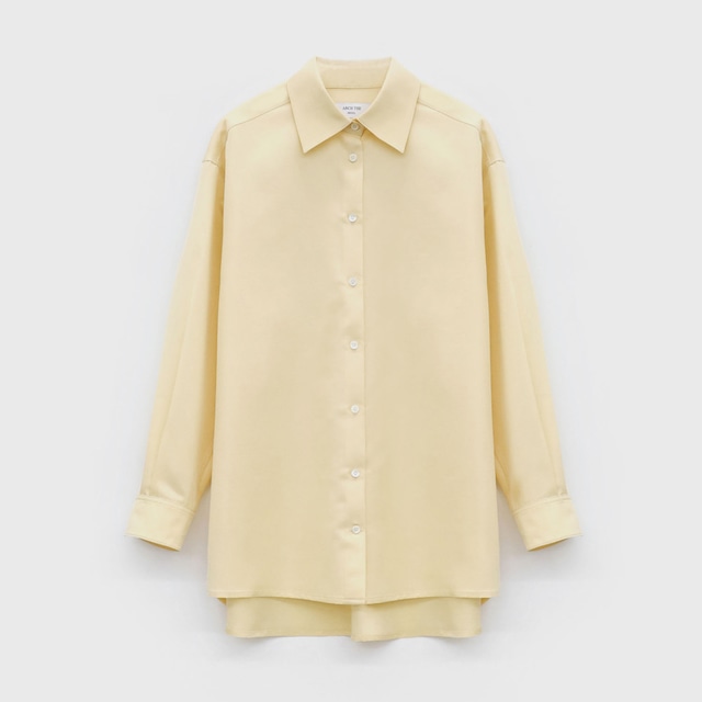 ARCH THE　WOOL SILK  SHIRT 　CREAM