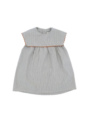 送料無料4y【LOIR paris 】COLOMBE dress/ RAYURES BLEUES