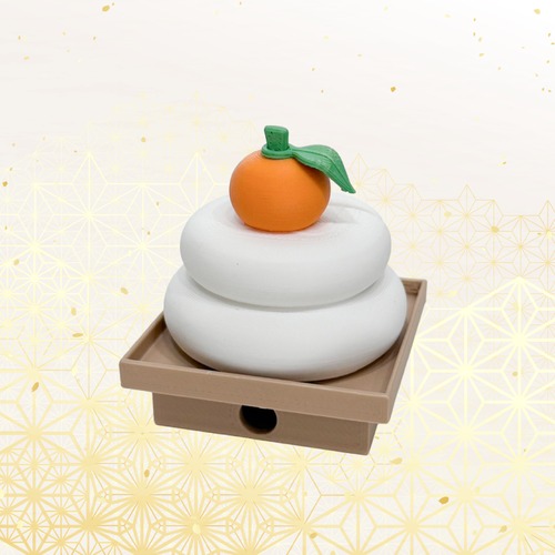 3Dスタンド　鏡餅【アクキー、アクスタ用台座】