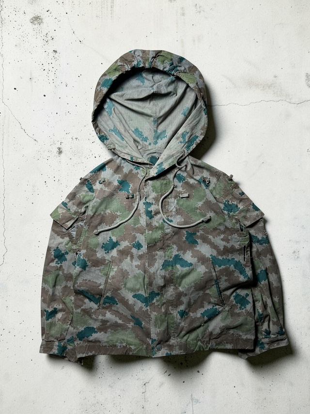 ［60s］Czechoslovakian Army Splinter Camouflage Hooded Military Field Parka Jacket