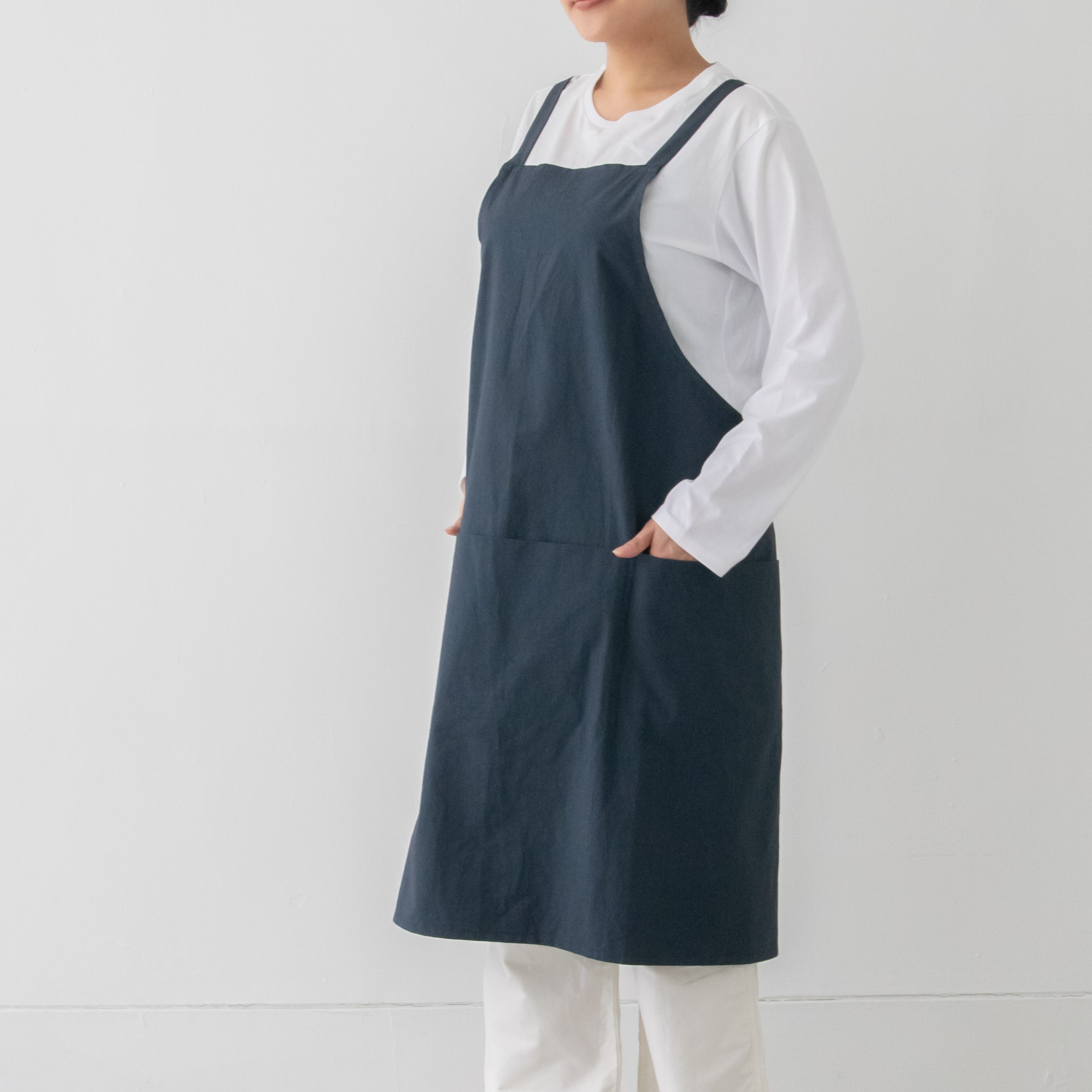 バッククロスチムニーエプロン DR / backcross chimneyapron DR / navy　ネイビー