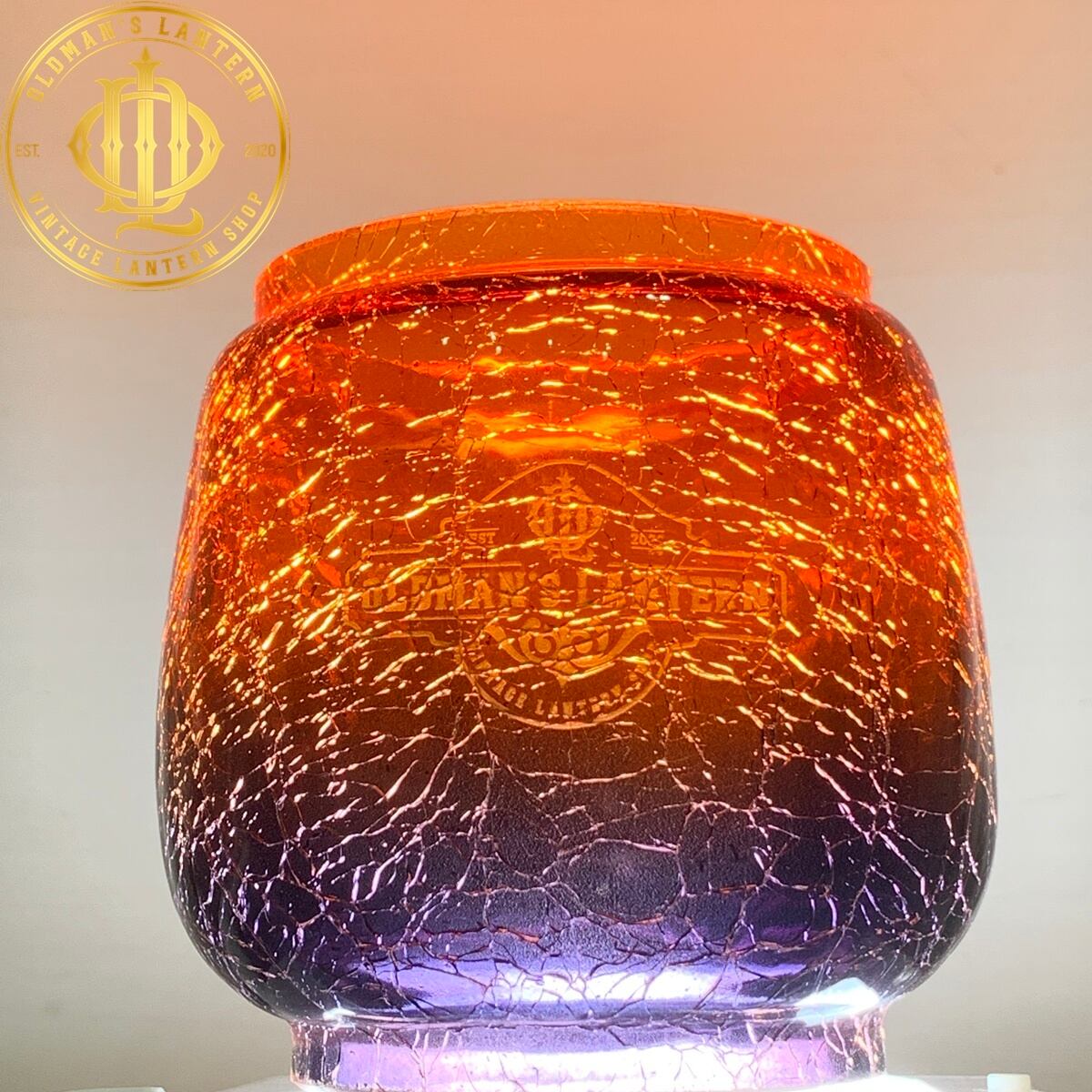 クラックグラス オレンジグラデ Feuerhand ホヤ 275 276 デイツ クラックグラス オレンジグラデ Feuerhand ホヤ 275 276 デイツ