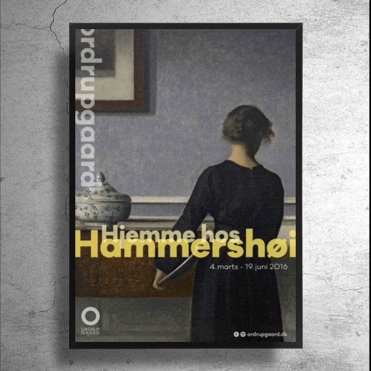 画家『ハンマースホイ（ハマスホイ）』デンマークでの個展ポスター/絵画 | 特殊ポスターショップ SOONER OR LATER