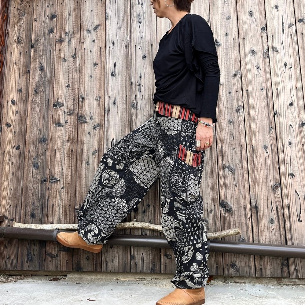 和柄マンボパンツ | アジアン雑貨ルチュ