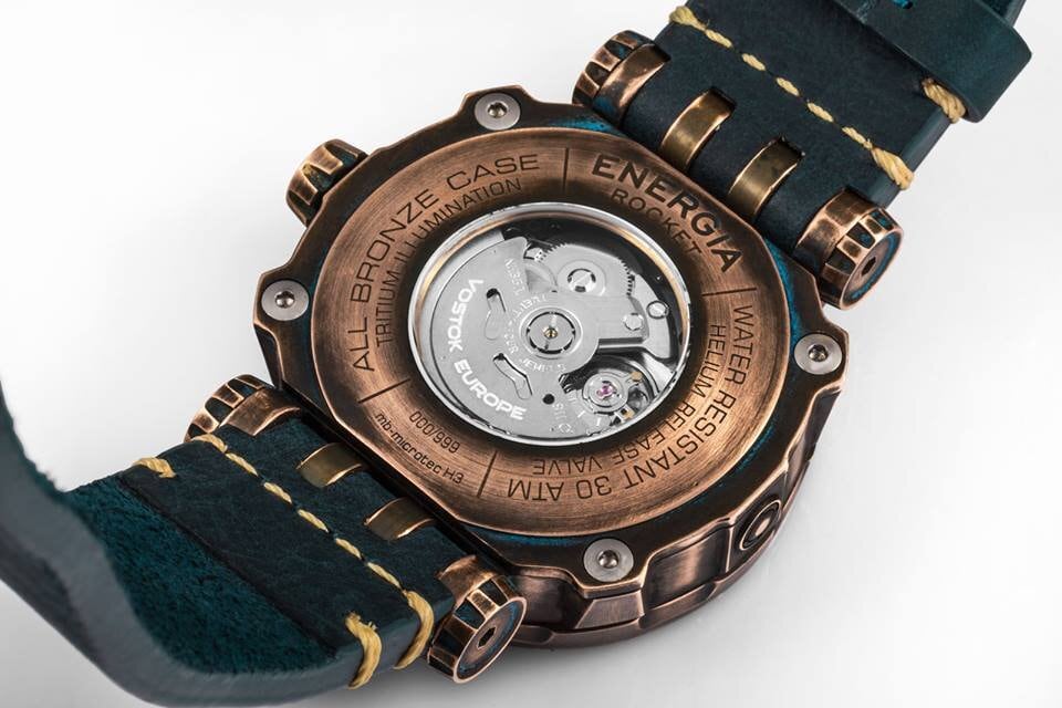 【VOSTOK EUROPE ボストークヨーロッパ】ENERGIA Bronze／エネルギア ブロンズ（ブルー）／国内正規品 腕時計