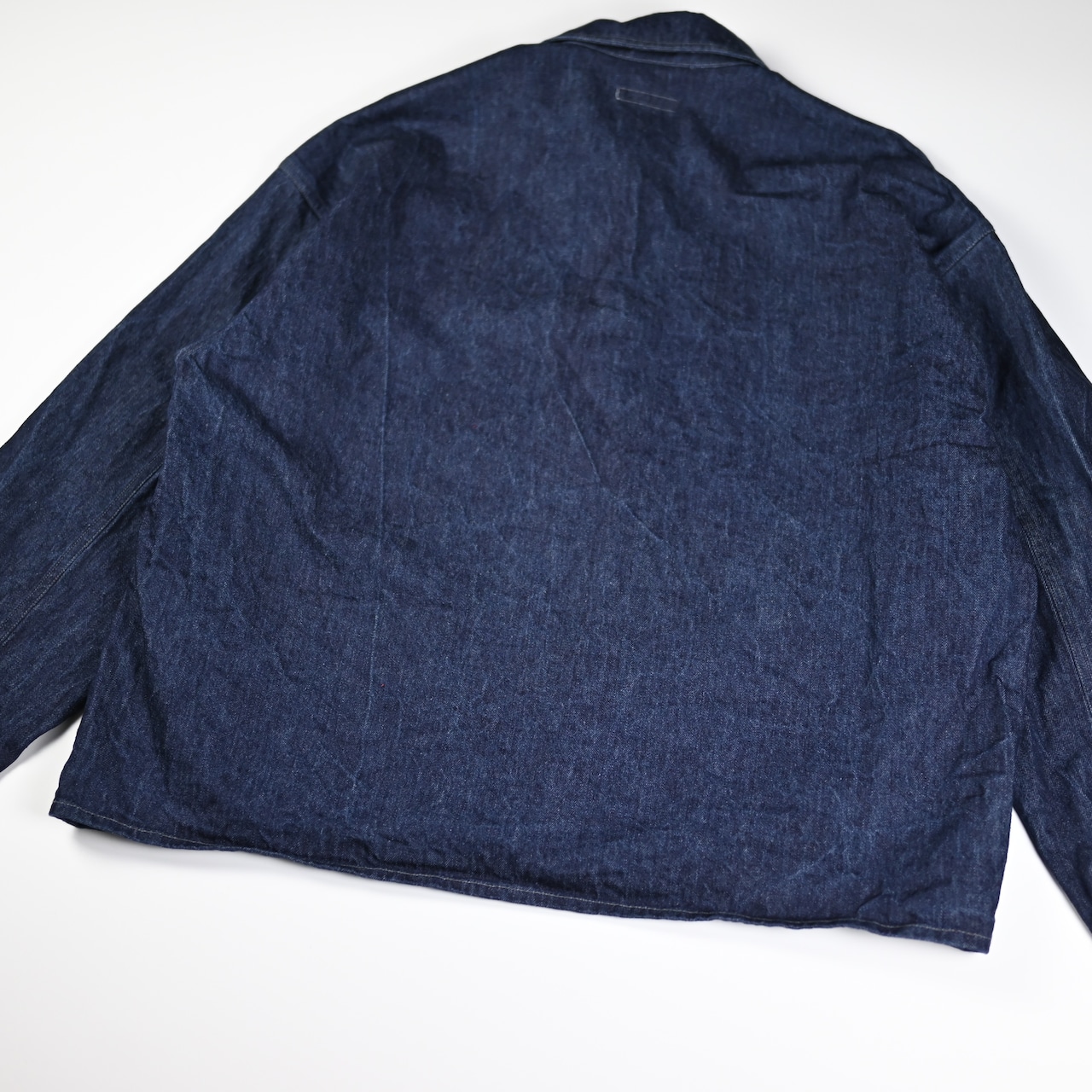 INTERIM / 9.3oz HEMP ORGANIC DENIM HYPER BIG SINGLE NEEDLE US ARMY PULLOVER JACKET