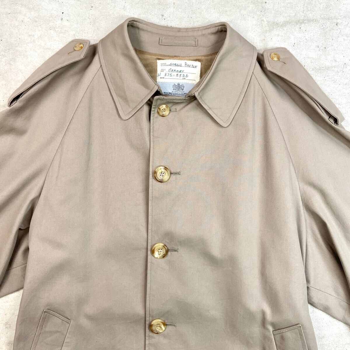 80年代 カナダ製 Aquascutum アクアスキュータム シングルトレンチ