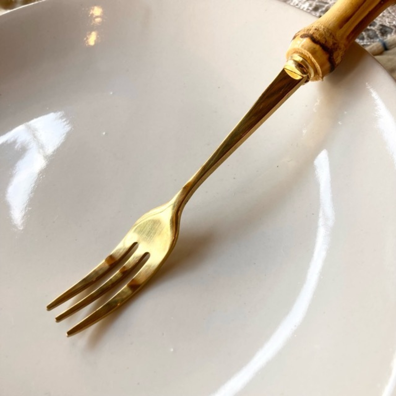 Topanga　バンブーハンドルカトラリー　Sサイズ　全2種　スプーン　フォーク　食器　カトラリー　洋食　中華　イタリアン　スープ　デザート　バンブー