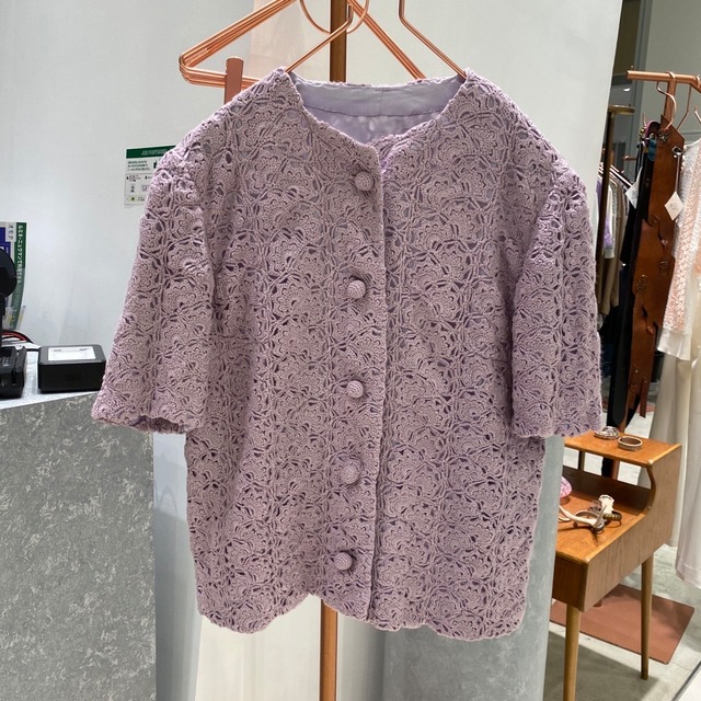 ◼︎60s vintage hand crocheted knit jacket & jacquard pattern jacket for Toshie sama◼︎