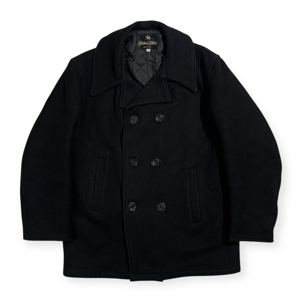 希少 80s USA製 Golden Fleece ゴールデンフリース ピーコート Pコート ジャケット ミリタリー サイズ 46 /ビンテージ