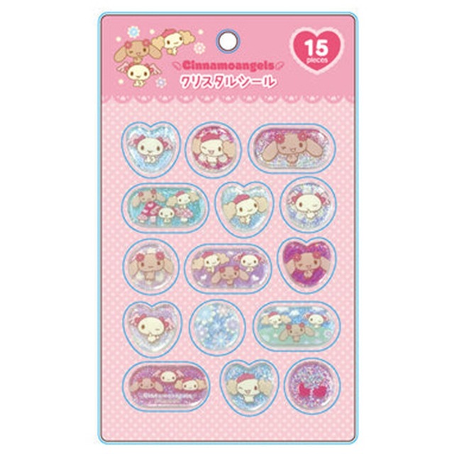 【ロット販売】【6入】シナモエンジェルス クリスタルシール （フラワー）(8311929)