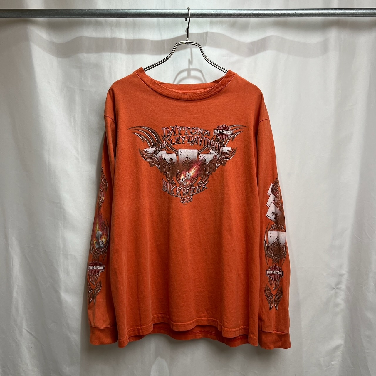 00s USA Harley-Davidson 両面プリント 袖プリント ロンT L