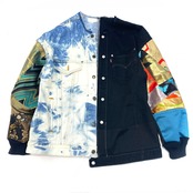 【sleevekimonojk42】着物デニムジャケットSLEEVE KIMONO DENIM JACKET