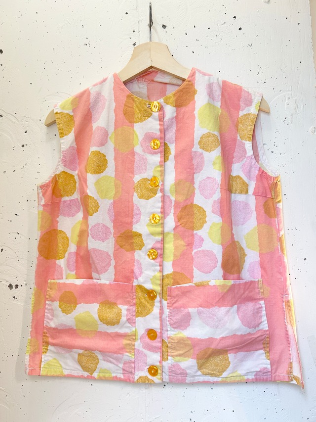 【ご購入のお客様専用】 vintage cherry bakelite brooch/50's60's dot print blouse