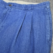 SAVANE denim 2 tuck slacks