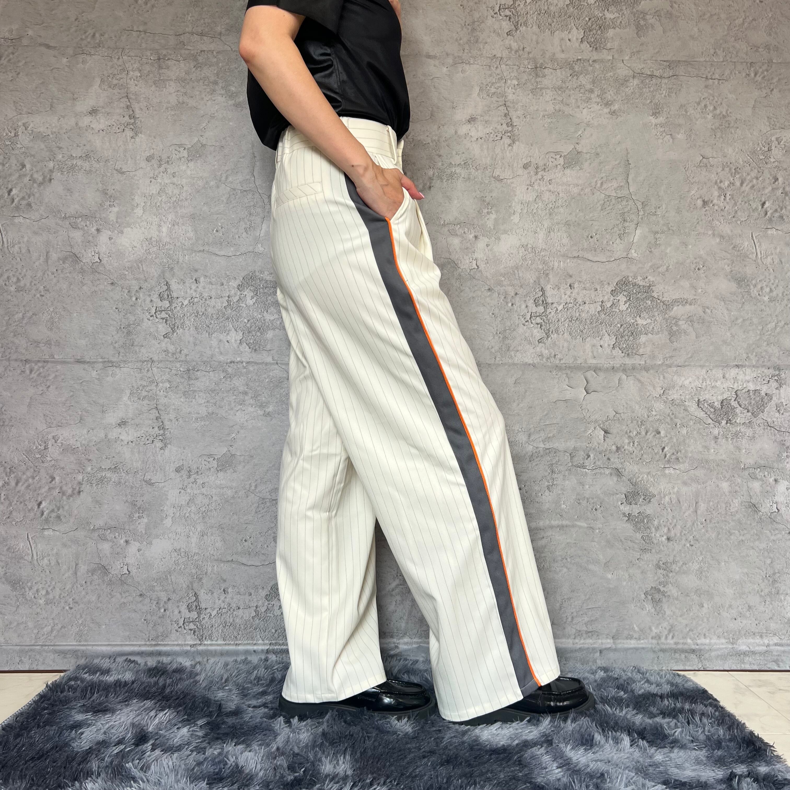 サイドラインワイドパンツ(ストライプ) | SLOVNENYA スロヴネンヤ