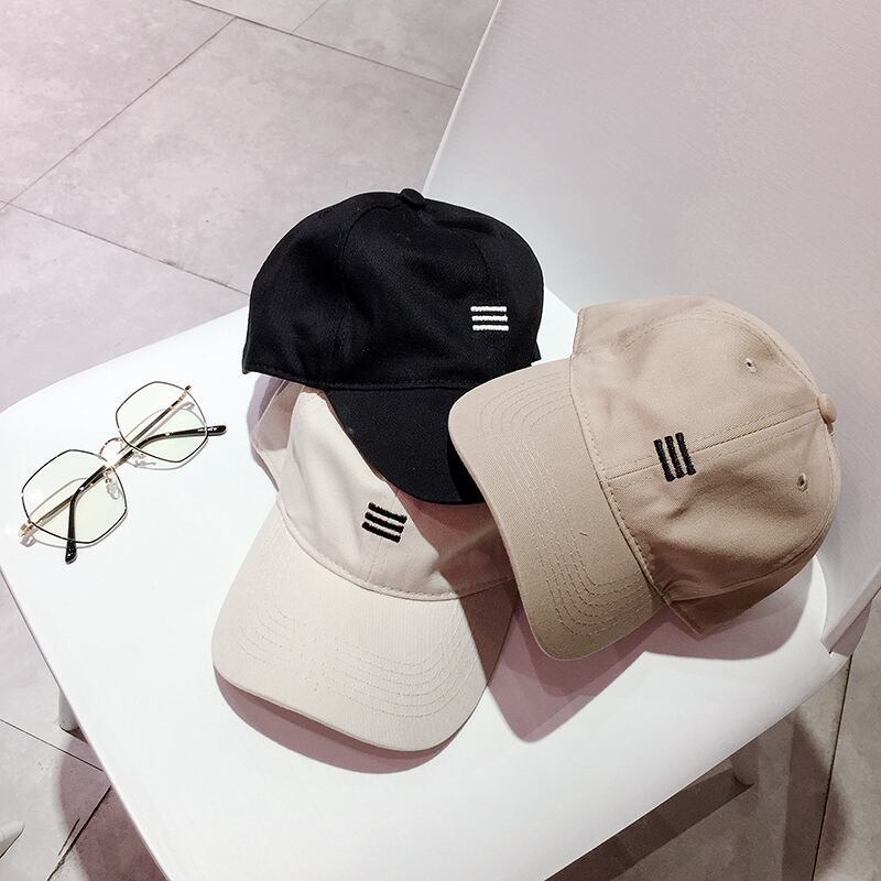 ソフトシルクハット女性サマースタイルシンプルな個性野球帽刺繡ファッションキャップ男性レトロレジャーサンハット ブラック・アイド・ピーズ25852533022