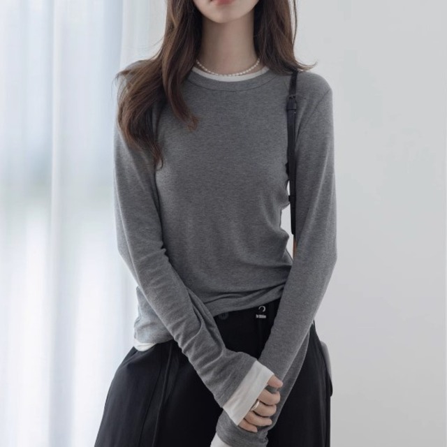 レイヤードスタイルロンtee