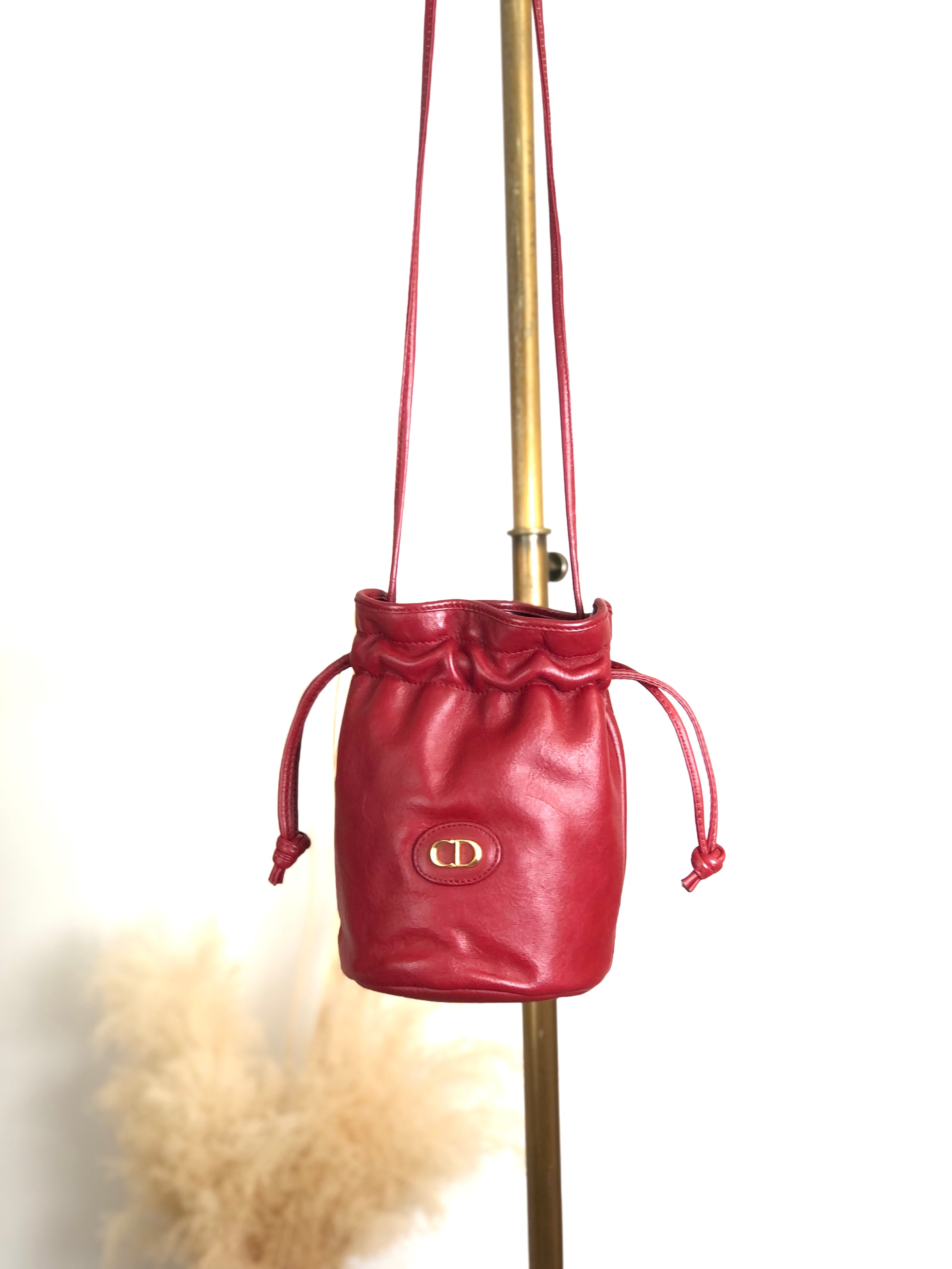 Christian Dior クリスチャン ディオール ショルダーバッグ レッド CD