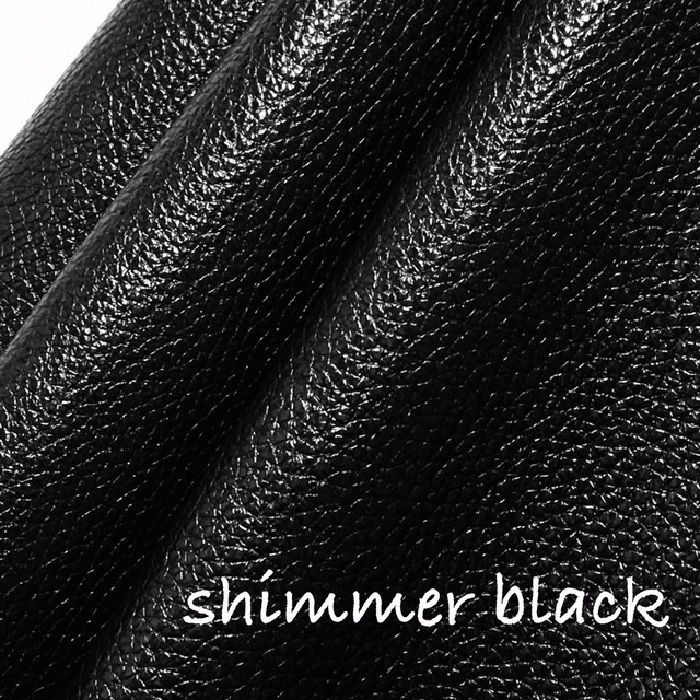 36cm×36cmカルトナージュ用イタリア製レザー　 shimmer black(抑え目のラメブラック）