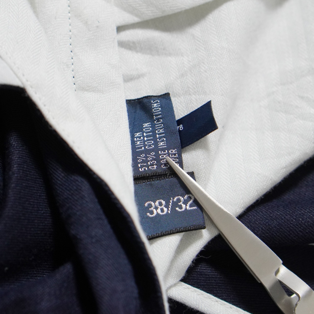 Polo by Ralph Lauren Linen-Cotton Blend Trousers [W37L31相当] 古着 - 11