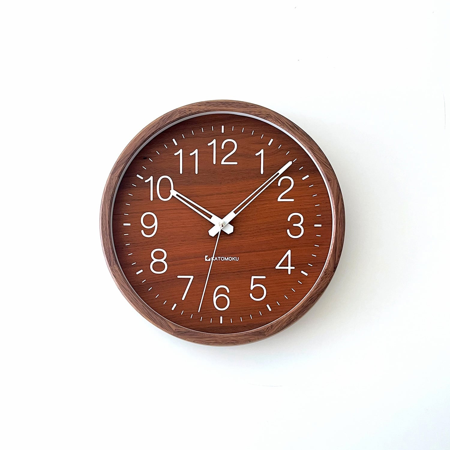 KATOMOKU muku clock 2 ウォールナット km-46WA 掛け時計 | 加藤木工
