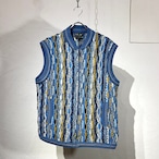 OLD COOGI Zip-up Knit Vest Australia製