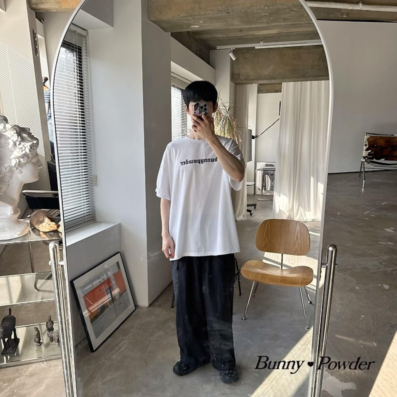 [Bunny Powder] Planning) Chrome Tee (2XL/3XL/4XL) / [버니파우더] 기획)크롬티 (2XL/3XL/4XL)