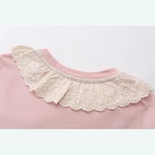 メルヘンな世界観 レースと刺繍のピンクトップ 《Y0254》
