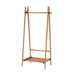 ラック Folding Hanger Rack -ape- ハンガーラック コートハンガー 衣類収納 幅87×奥行18cm 天然木