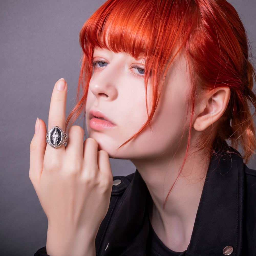 黒衣聖母リング ACR0220 Black Madonna Ring シルバーアクセサリー