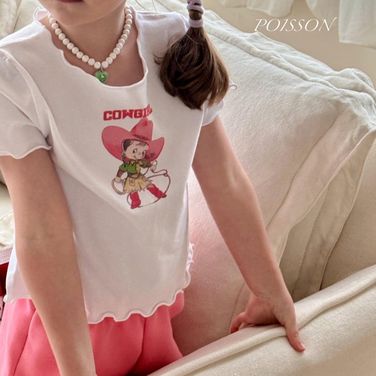 «sold out»«ジュニアサイズあり»«poisson» カウガールカットソー 2colors