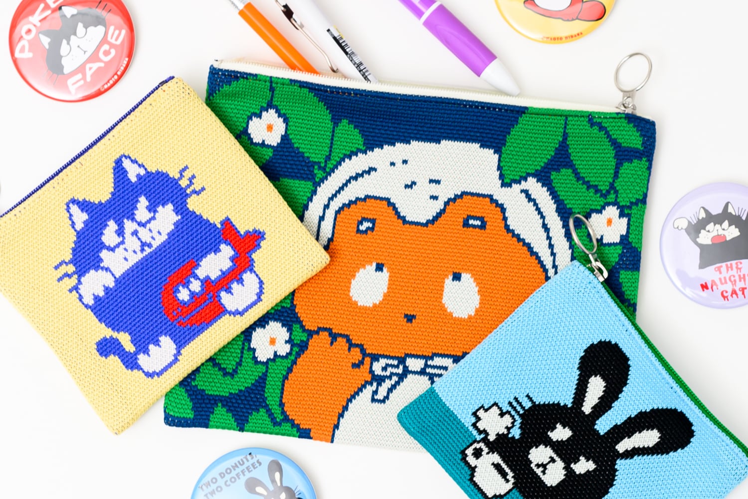 ヒダカナオト ニットポーチ小 | TOKYO PiXEL. shop & gallery