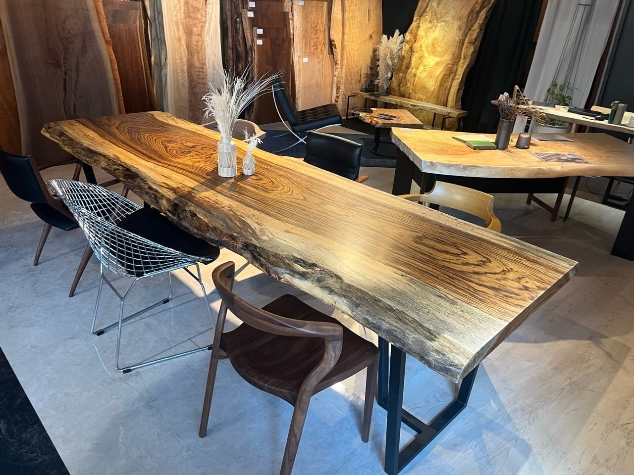 ゼブラウッド_3030×900-960-920×60_青山店_テーブル天板/一枚板 232138