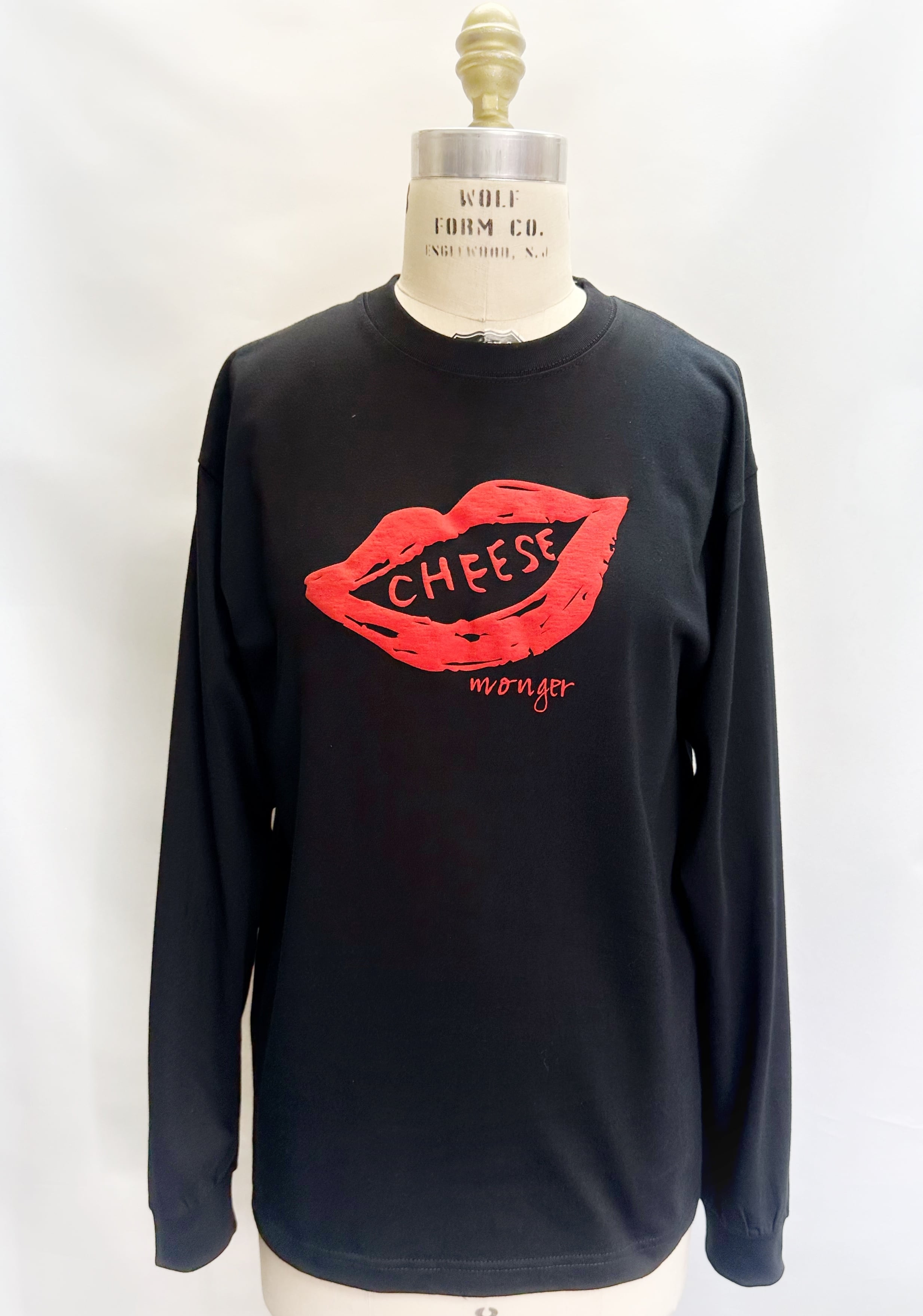 プックリくちびるロングスリーブTシャツ | CHEESE-monger