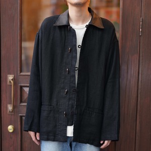 HERILL(へリル) 26SS "Linen Duffel Jacket" -Black-