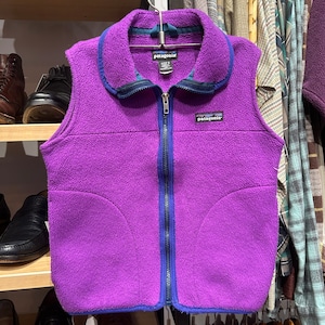 PATAGONIA "BRIGHT PURPLE" FLEECE VEST 1994
